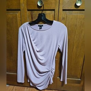 Soft Purple Draped Blouse
